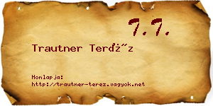 Trautner Teréz névjegykártya